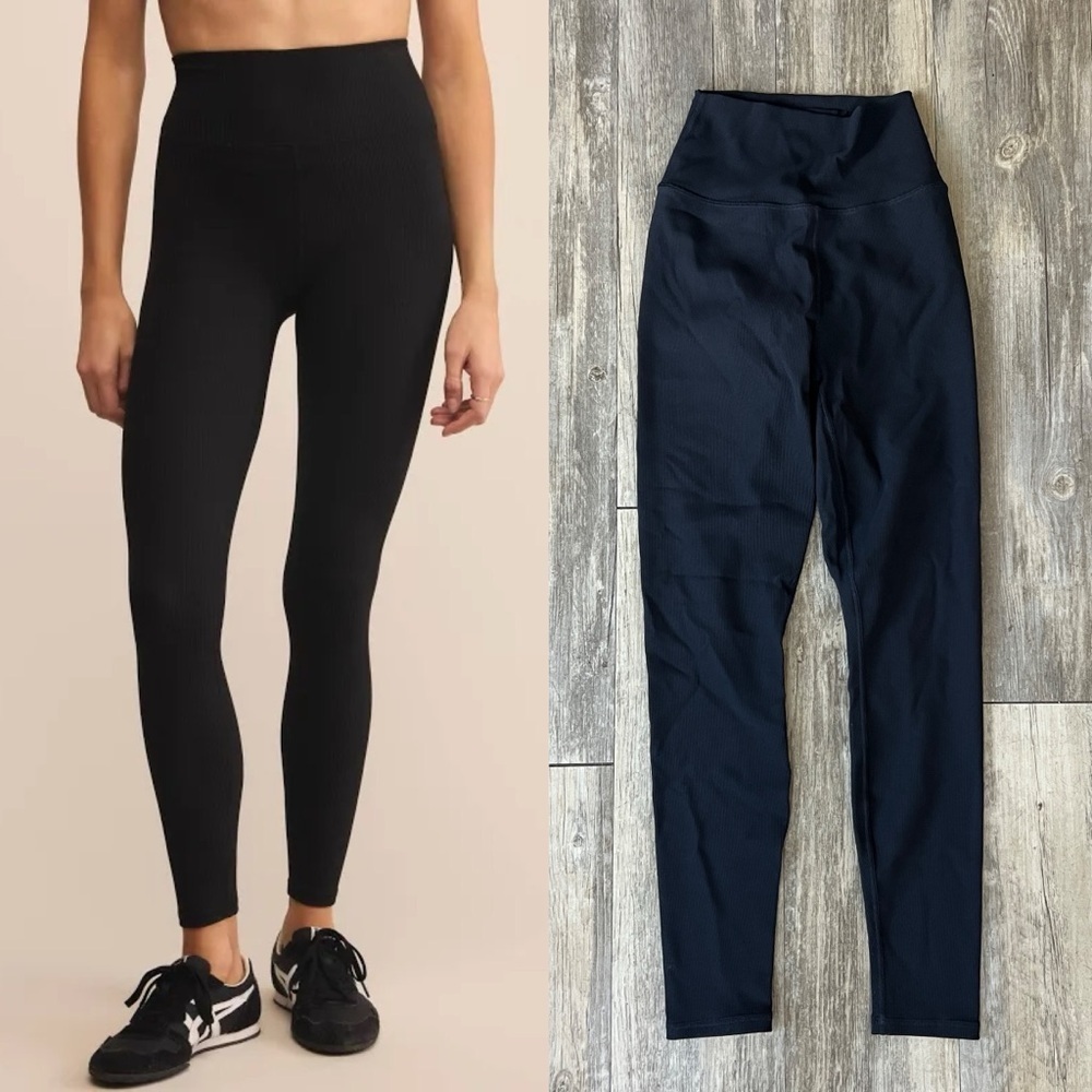 Z Supply Women’s Sporty Rib Ankle Leggings in Black